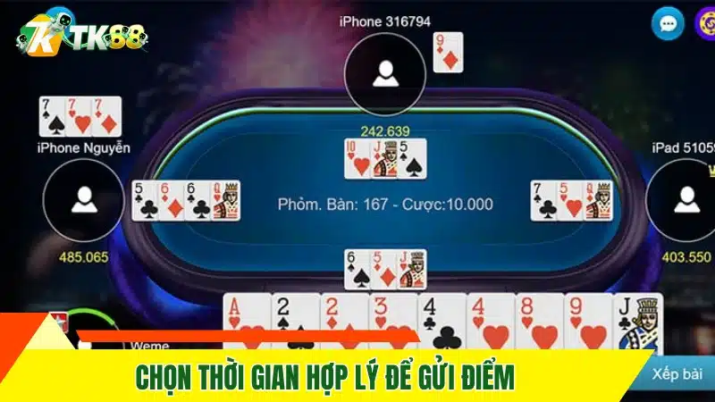 Chọn thời gian hợp lý để gửi điểm