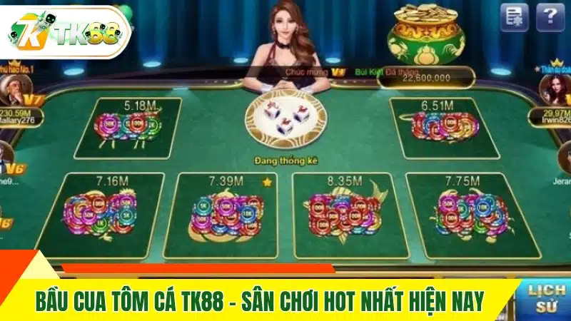 Bầu Cua Tôm Cá TK88 - Sân chơi hot nhất hiện nay Bầu Cua Tôm Cá TK88 - Sân chơi hot nhất hiện nay