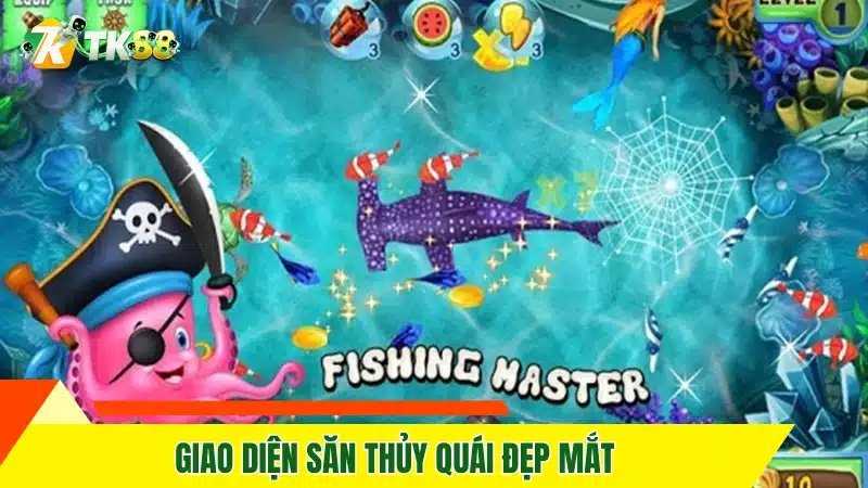 Giao diện săn thủy quái đẹp mắt