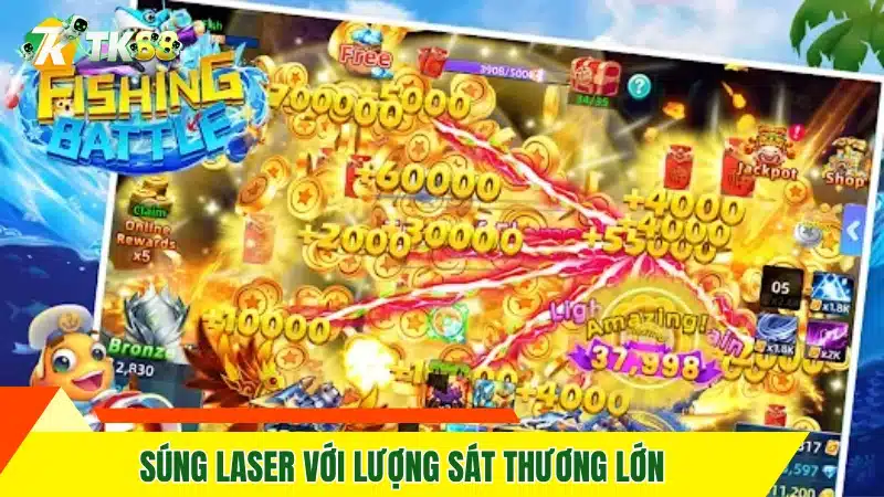 Súng Laser với lượng sát thương lớn