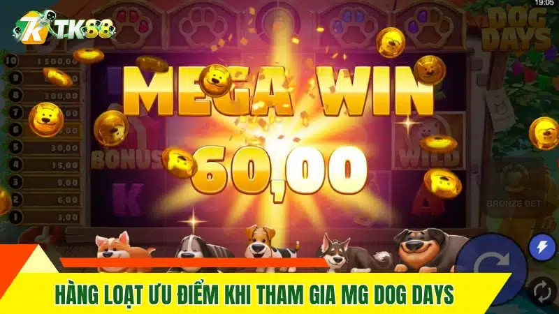 Hàng loạt ưu điểm khi tham gia MG Dog Days